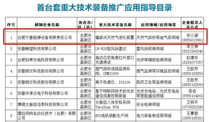 點(diǎn)贊！萬(wàn)豪能源入選安徽省首臺(tái)套重大技術(shù)裝備目錄——市場(chǎng)營(yíng)銷策劃方案